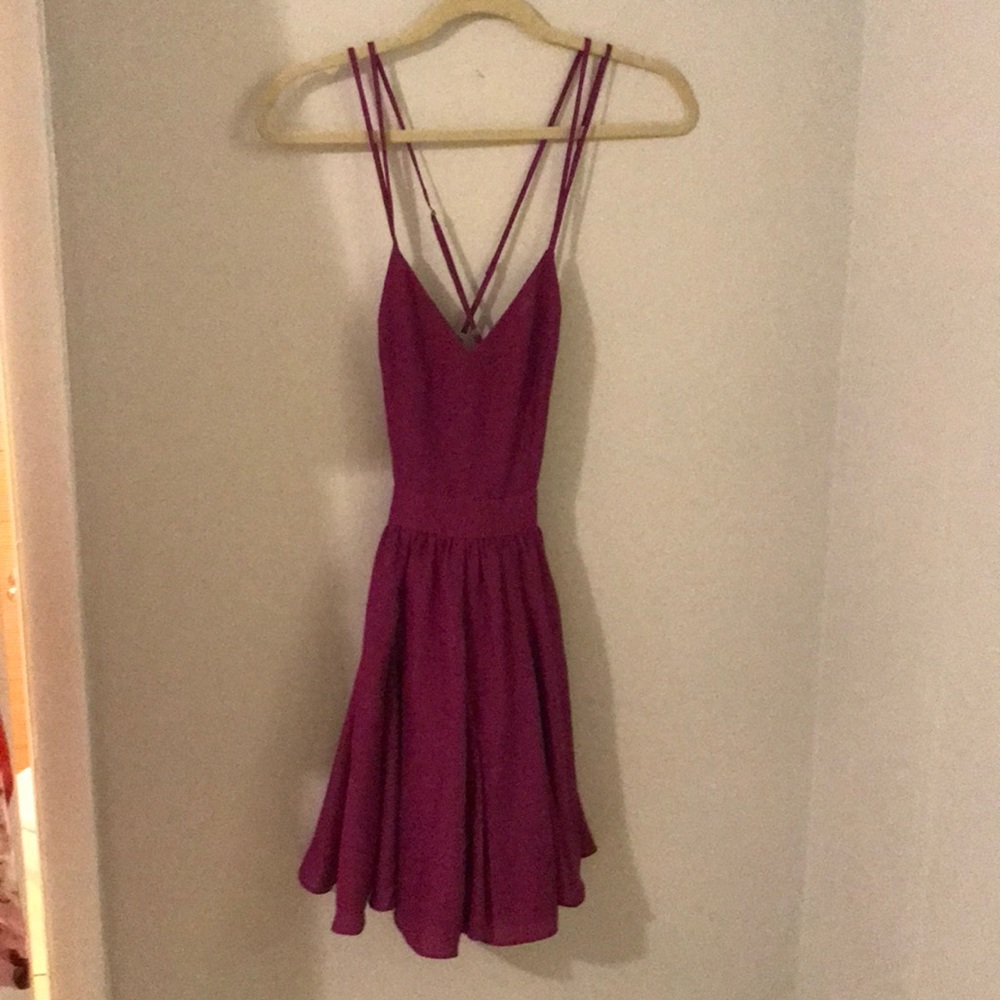 Lavender Brown fit n flat dress